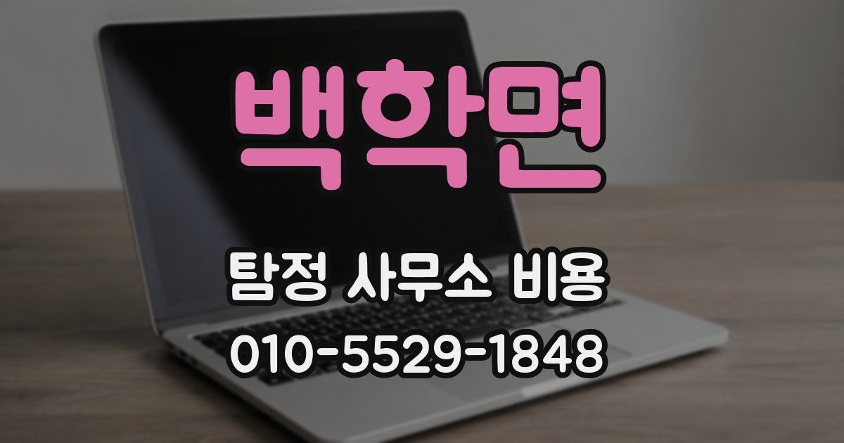 백학면 탐정 사무소 비용
