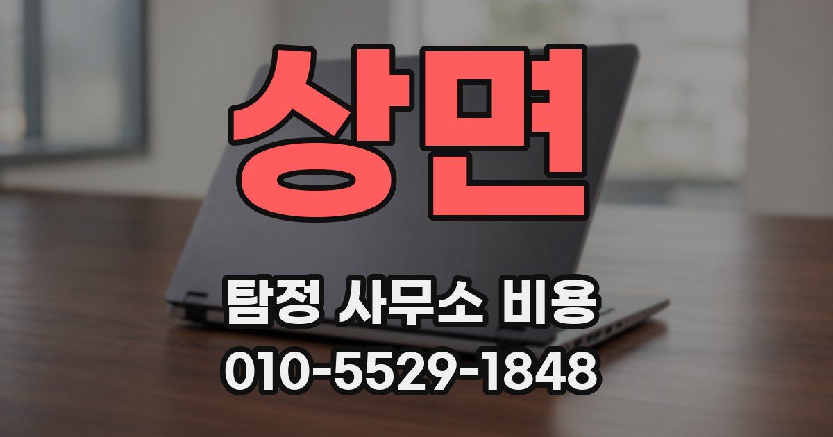 상면 탐정 사무소 비용