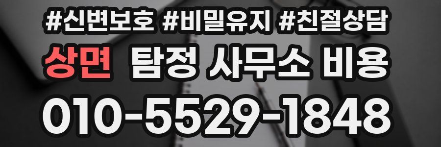 상면 탐정 사무소 비용