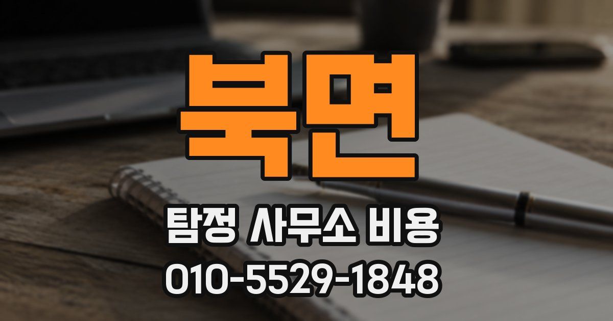 북면 탐정 사무소 비용