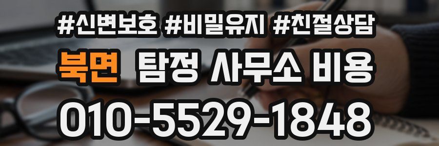 북면 탐정 사무소 비용