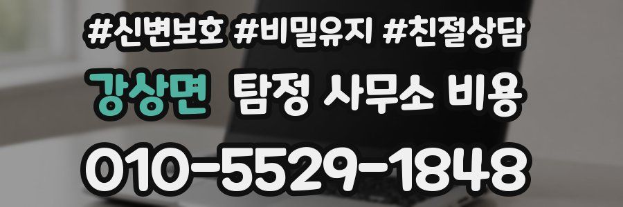 강상면 탐정 사무소 비용