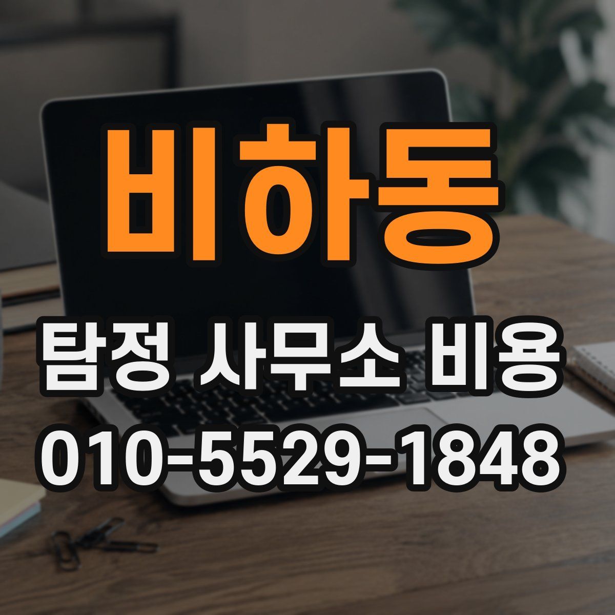 비하동 탐정 사무소 비용