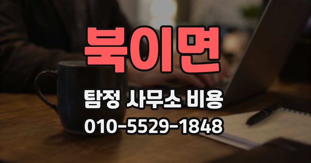 북이면 탐정 사무소 비용