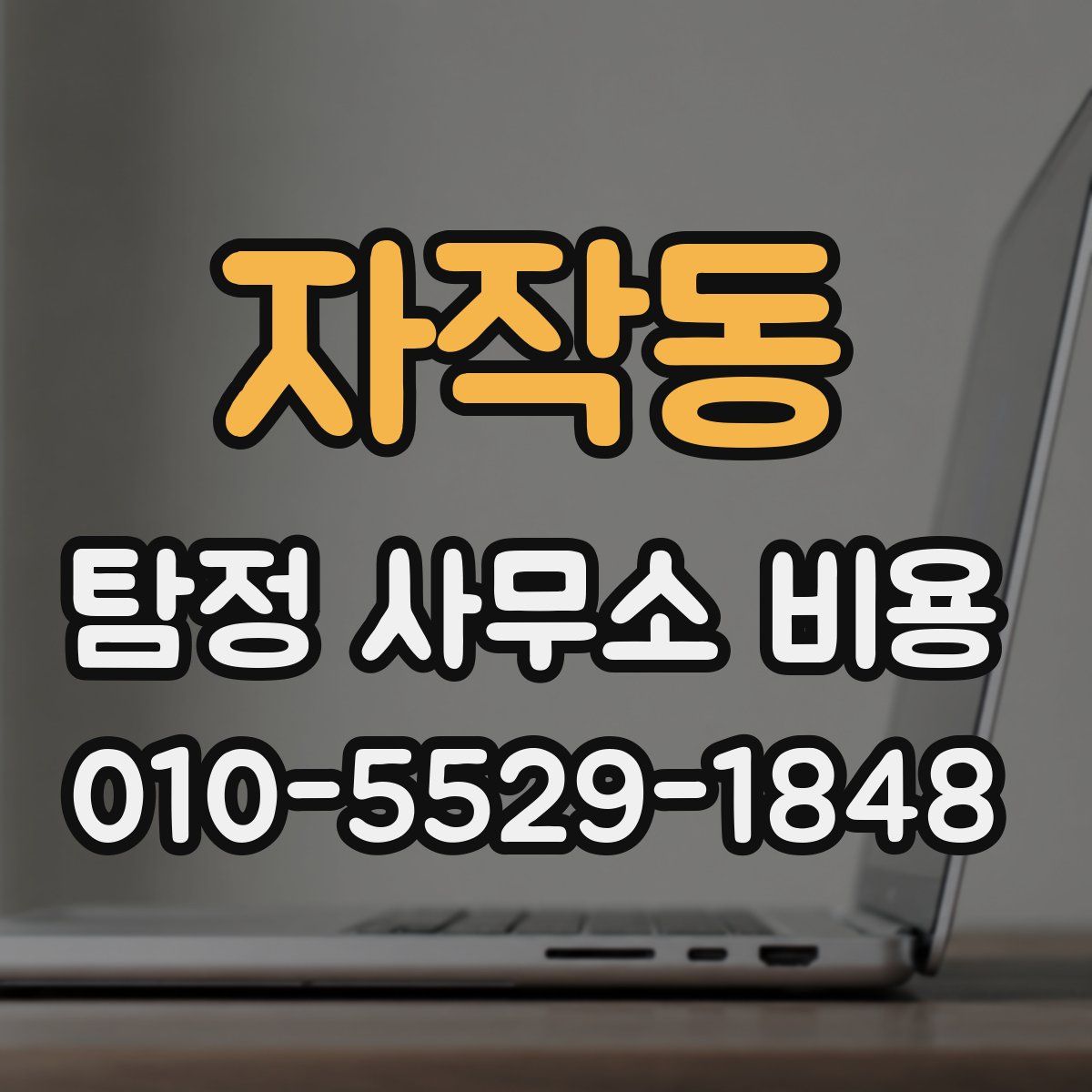 자작동 탐정 사무소 비용