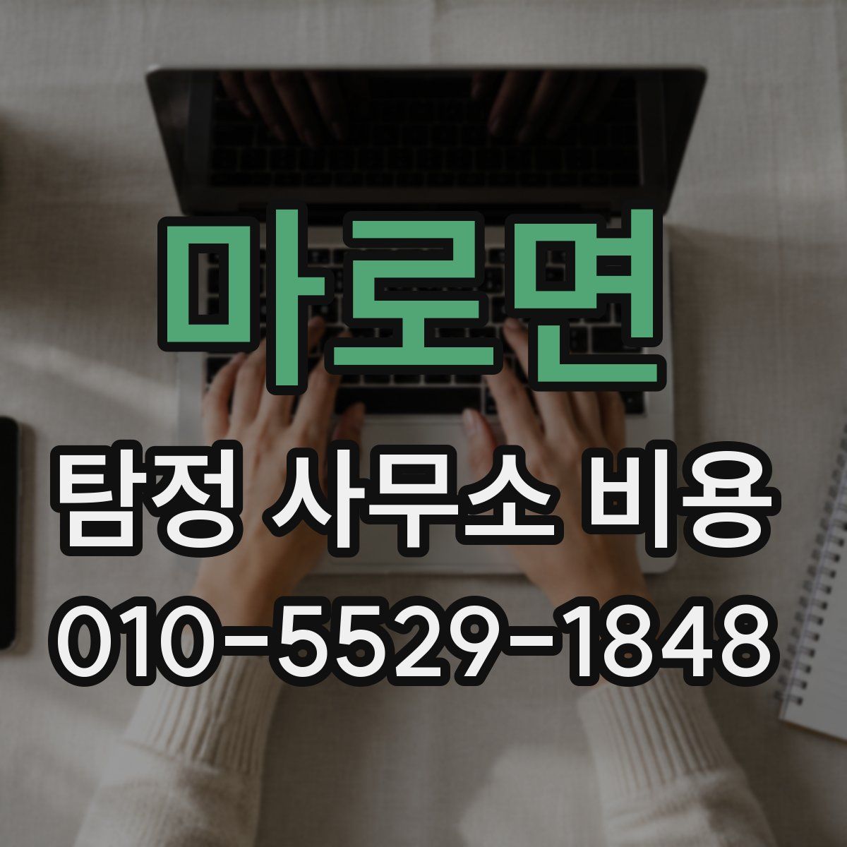 마로면 탐정 사무소 비용