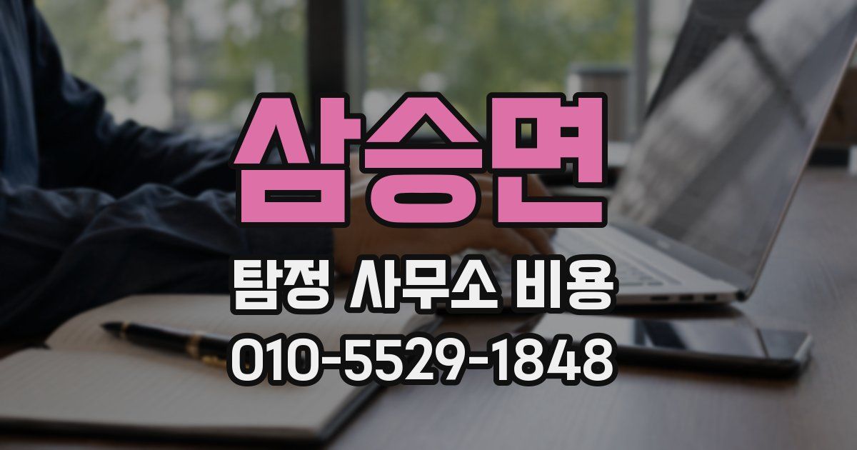 삼승면 탐정 사무소 비용