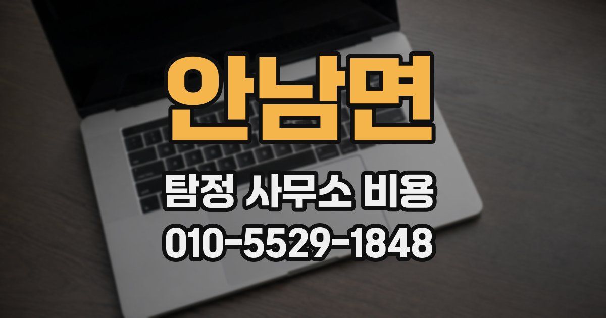안남면 탐정 사무소 비용