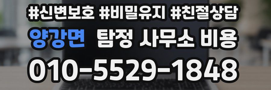 양강면 탐정 사무소 비용