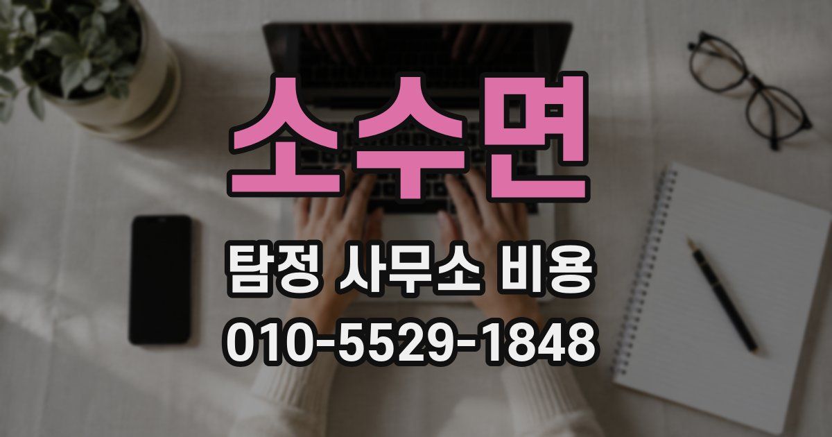 소수면 탐정 사무소 비용