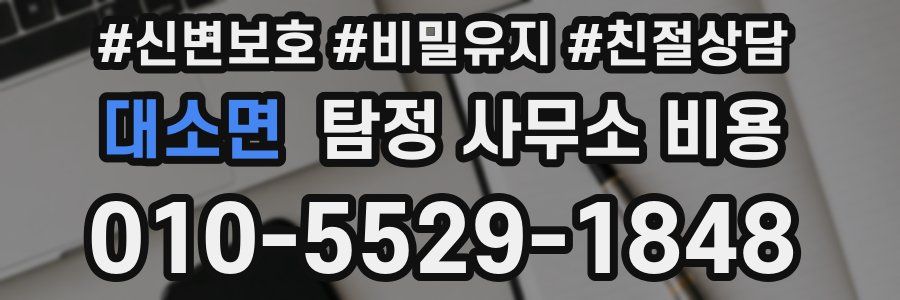 대소면 탐정 사무소 비용