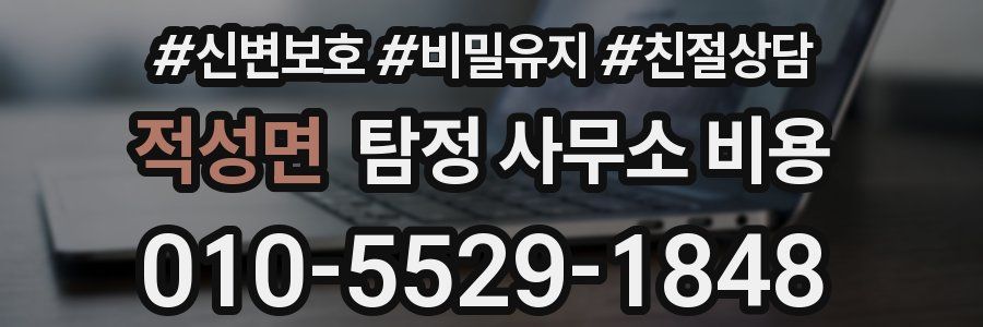 적성면 탐정 사무소 비용