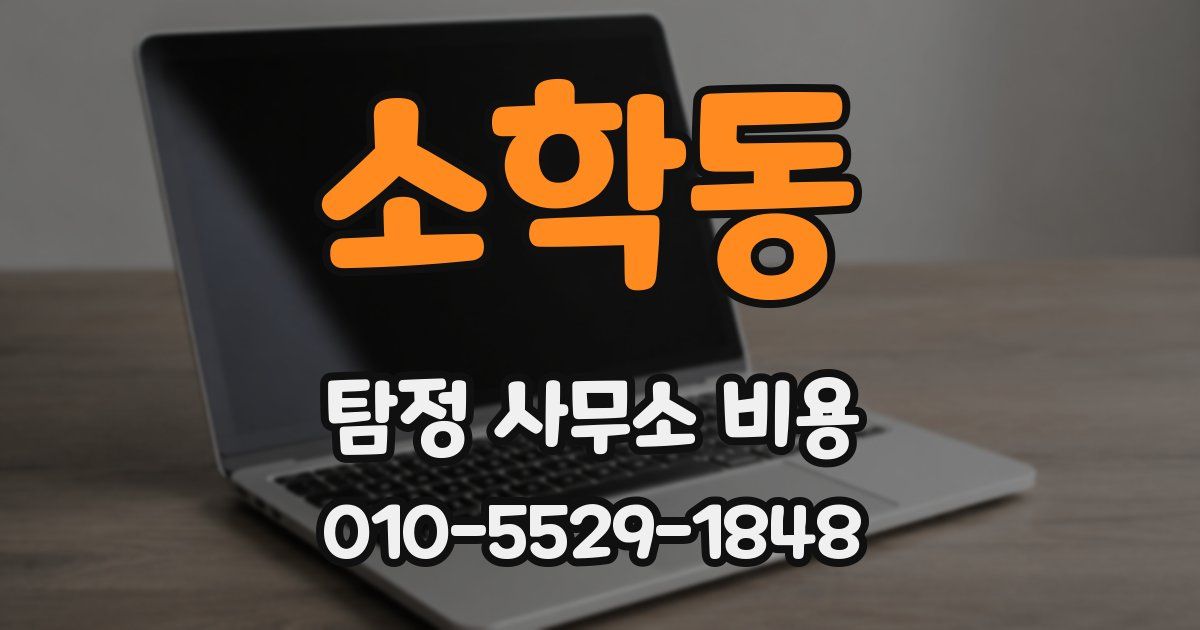 소학동 탐정 사무소 비용