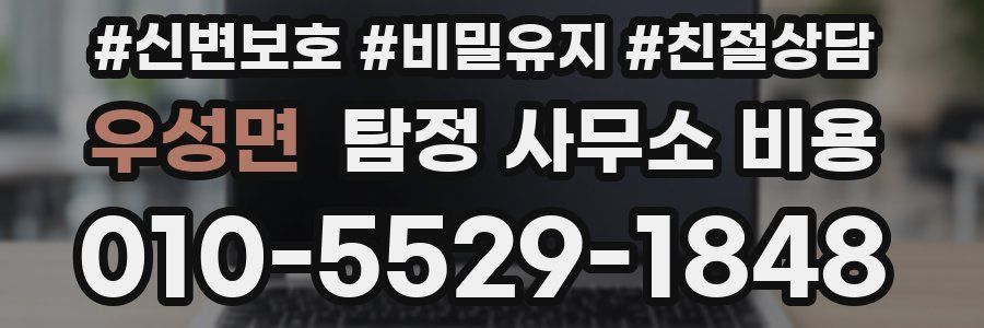 우성면 탐정 사무소 비용
