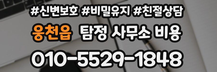 웅천읍 탐정 사무소 비용