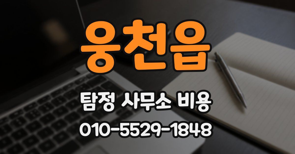 웅천읍 탐정 사무소 비용