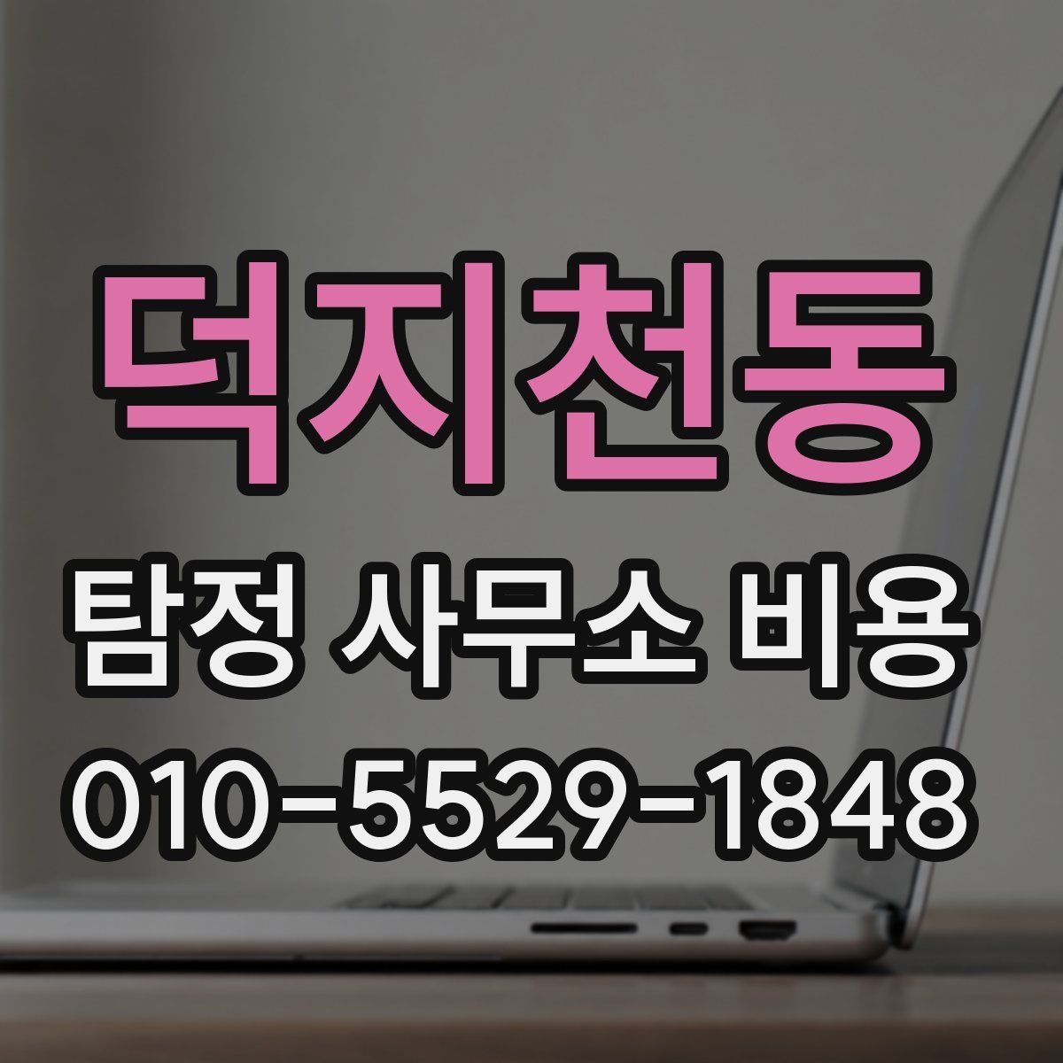 덕지천동 탐정 사무소 비용