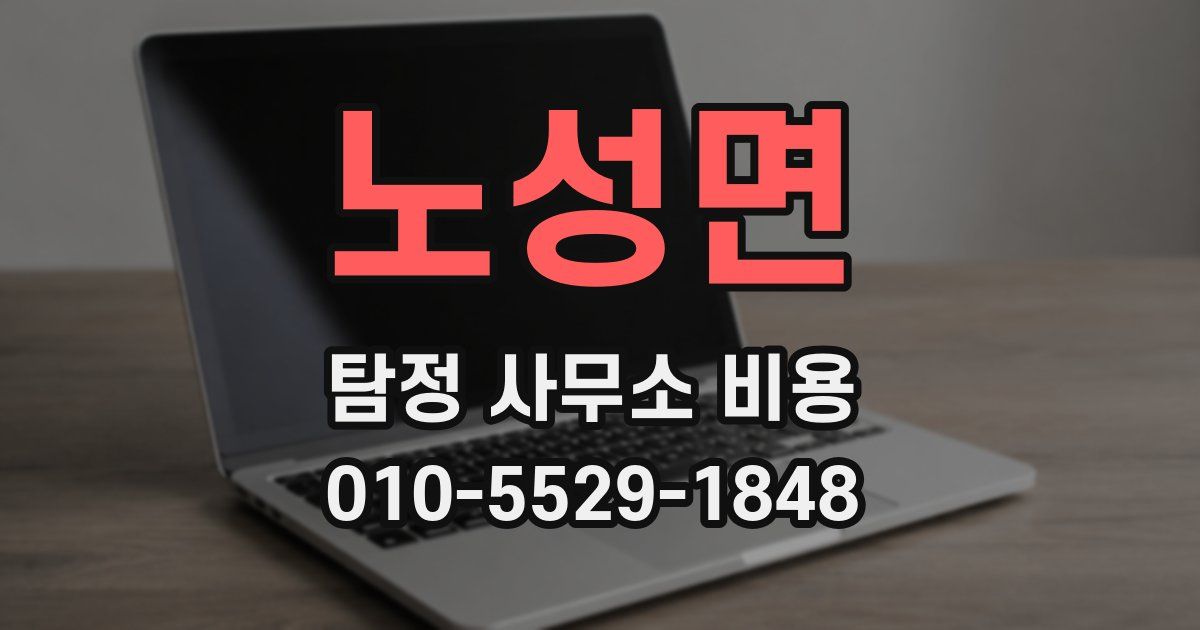 노성면 탐정 사무소 비용