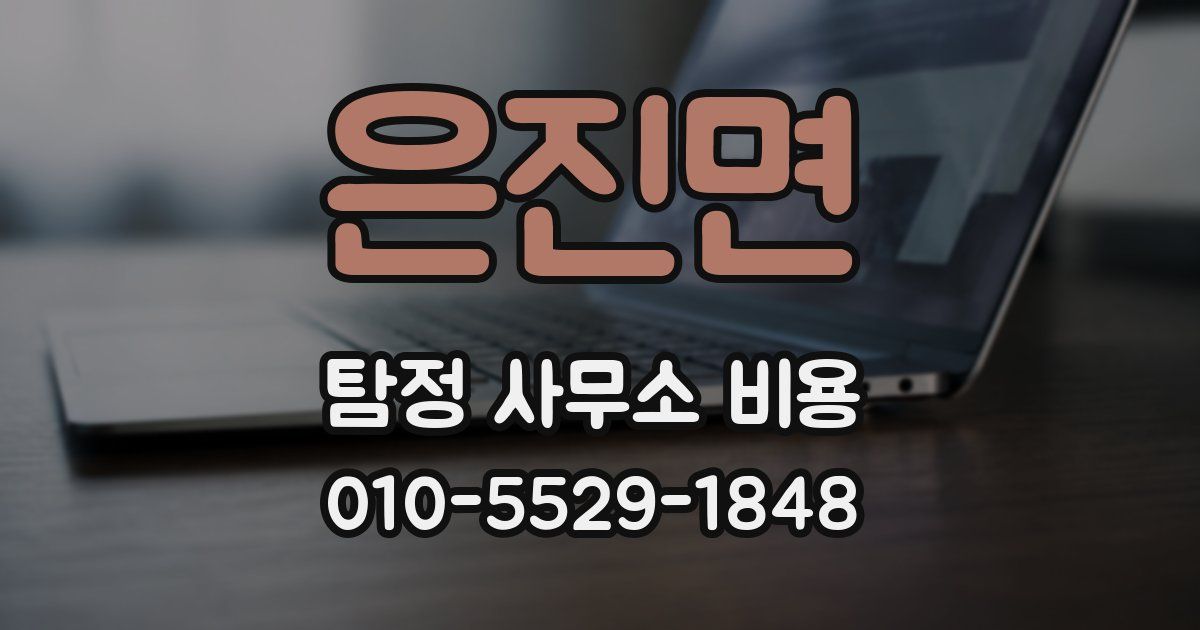 은진면 탐정 사무소 비용