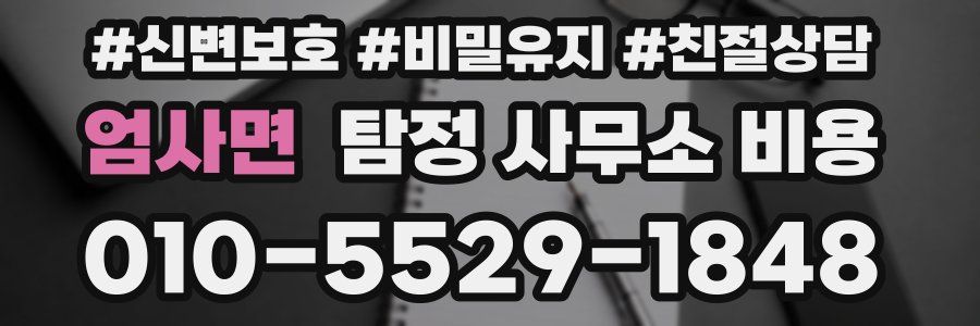 엄사면 탐정 사무소 비용