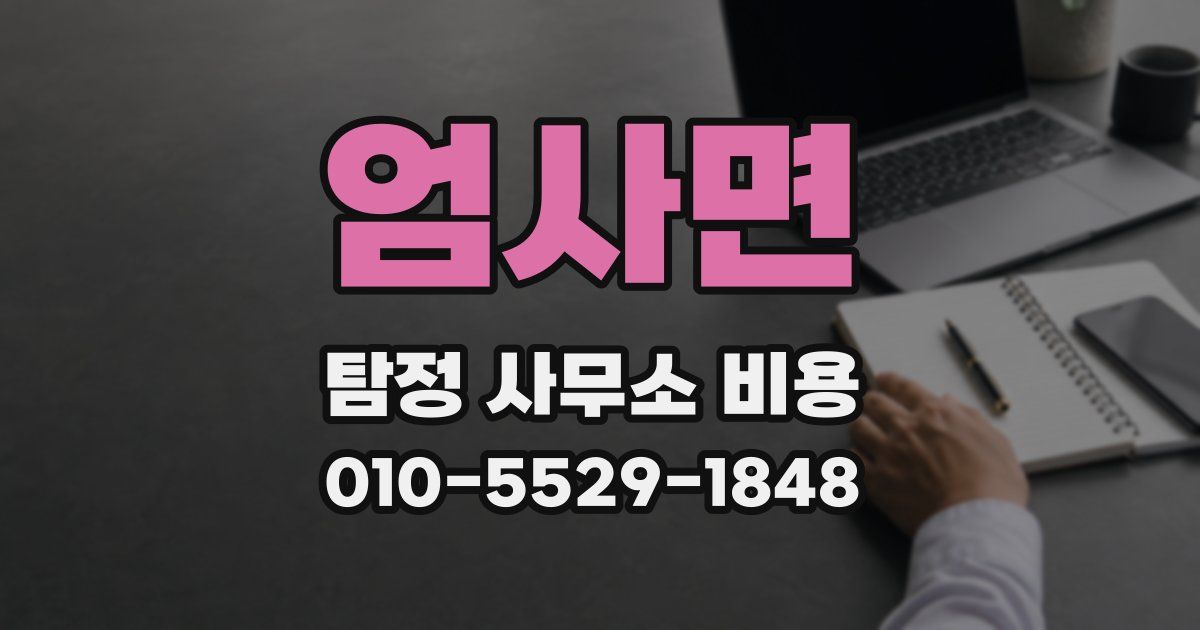 엄사면 탐정 사무소 비용