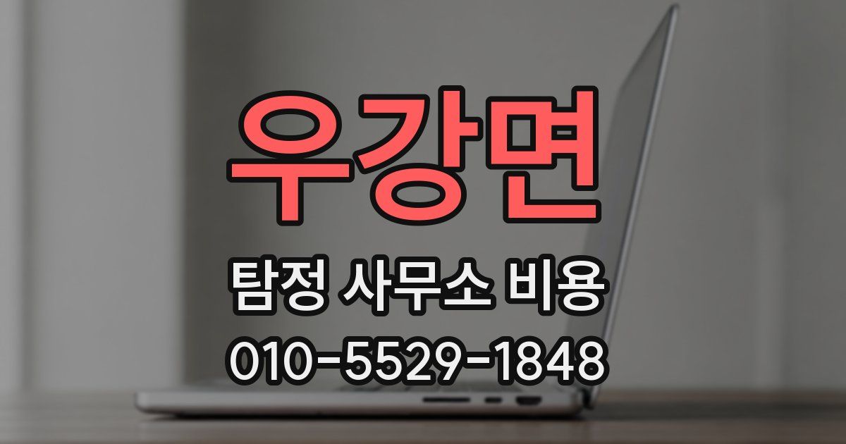 우강면 탐정 사무소 비용
