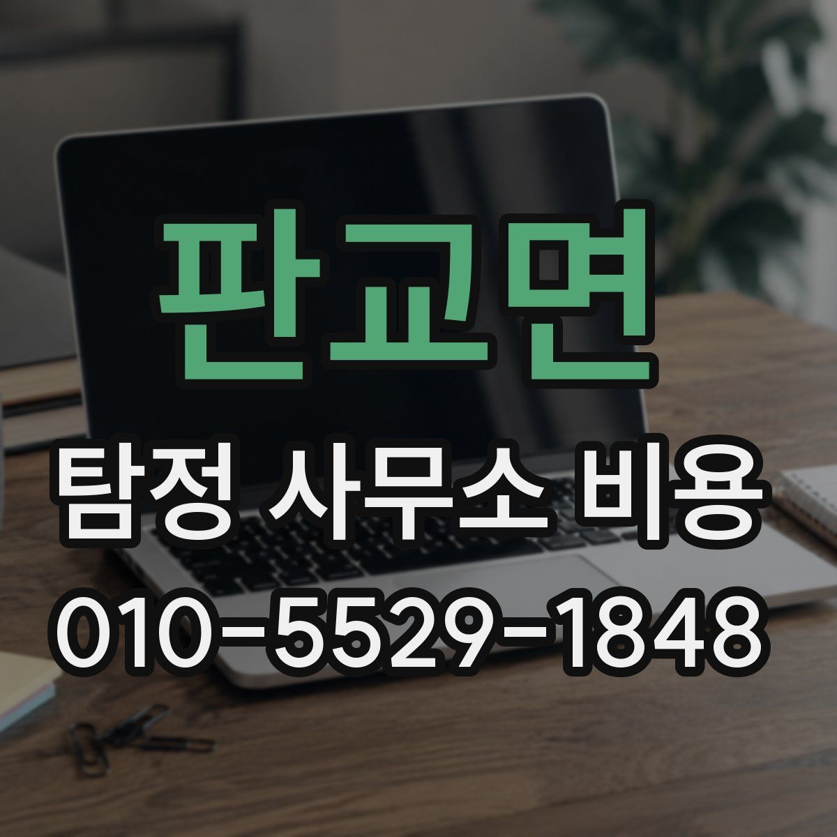 판교면 탐정 사무소 비용