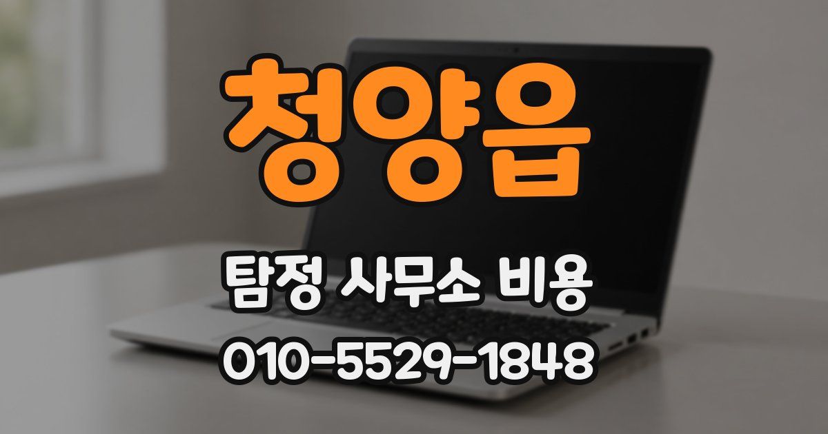 청양읍 탐정 사무소 비용