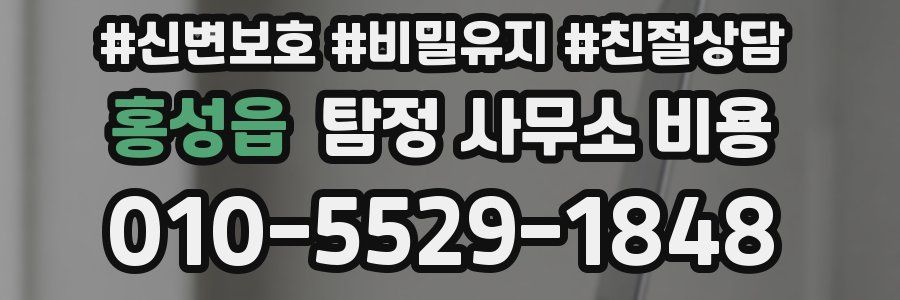 홍성읍 탐정 사무소 비용