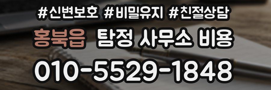 홍북읍 탐정 사무소 비용
