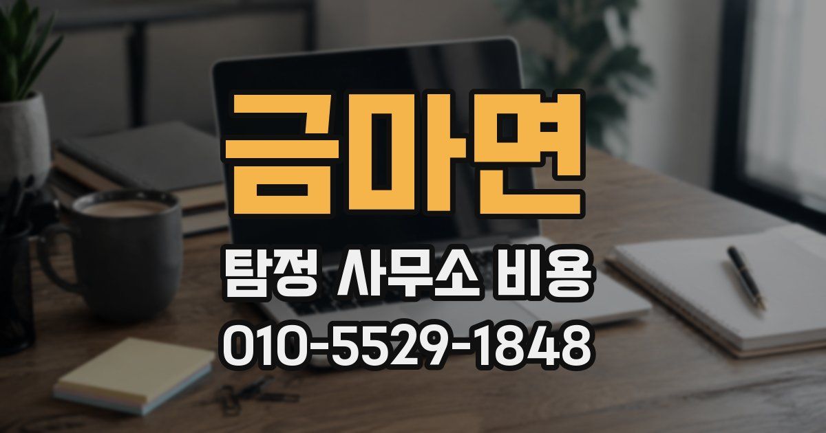 금마면 탐정 사무소 비용