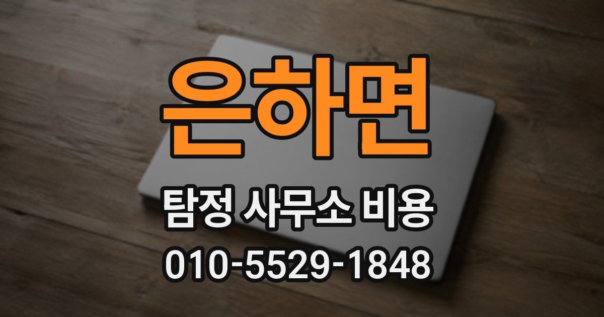 은하면 탐정 사무소 비용
