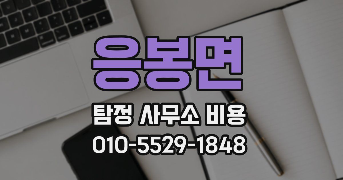 응봉면 탐정 사무소 비용