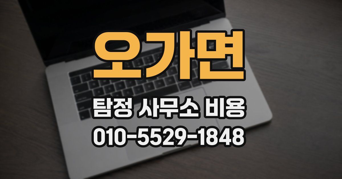 오가면 탐정 사무소 비용