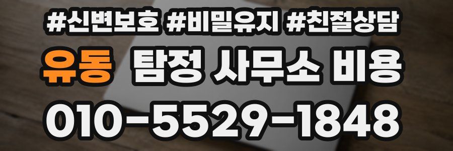 유동 탐정 사무소 비용