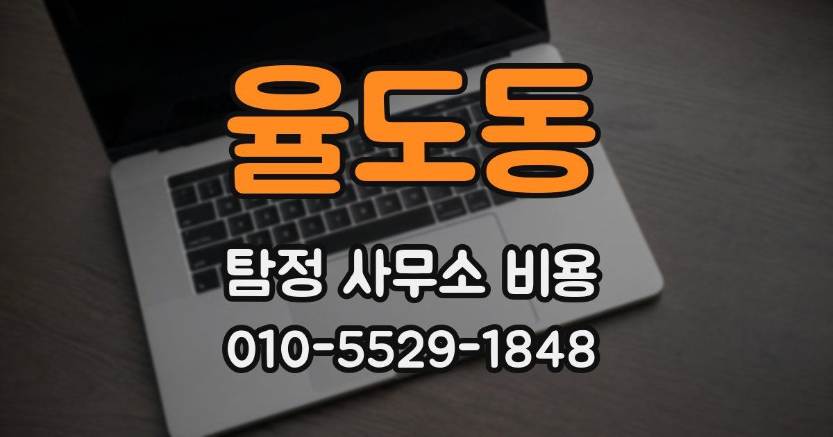 율도동 탐정 사무소 비용