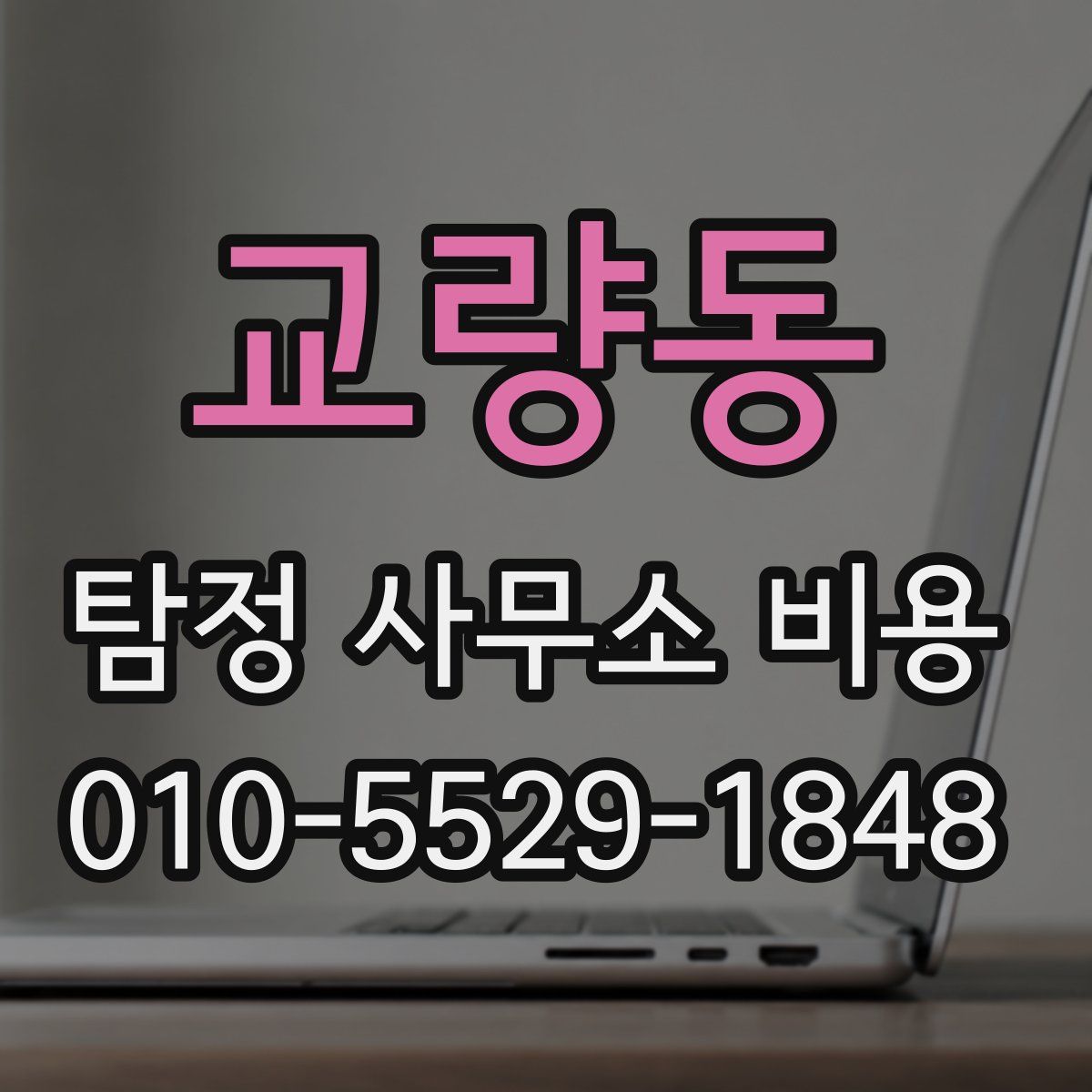 교량동 탐정 사무소 비용