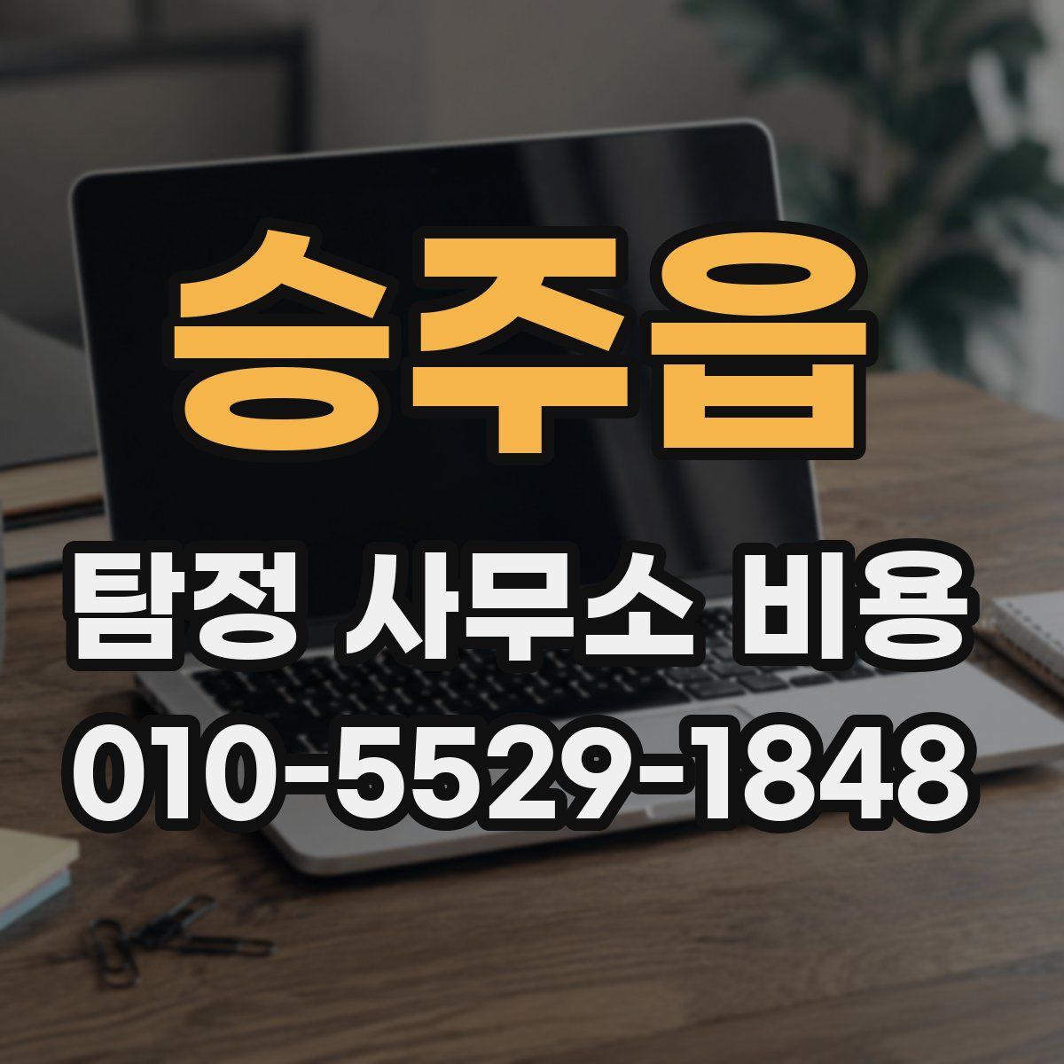 승주읍 탐정 사무소 비용