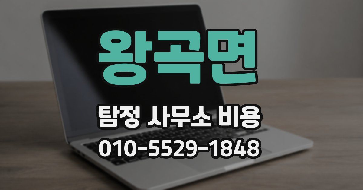 왕곡면 탐정 사무소 비용