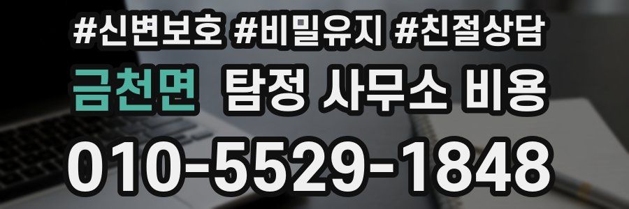 금천면 탐정 사무소 비용