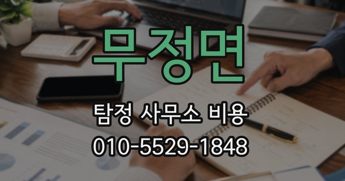 무정면 탐정 사무소 비용