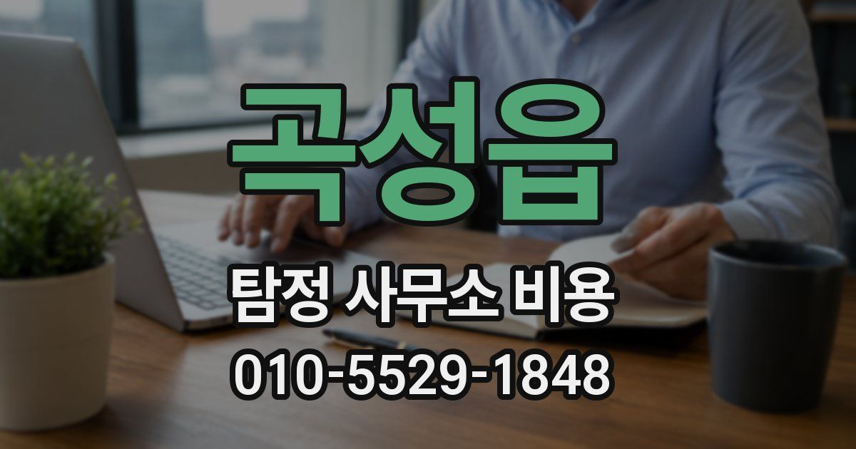 곡성읍 탐정 사무소 비용