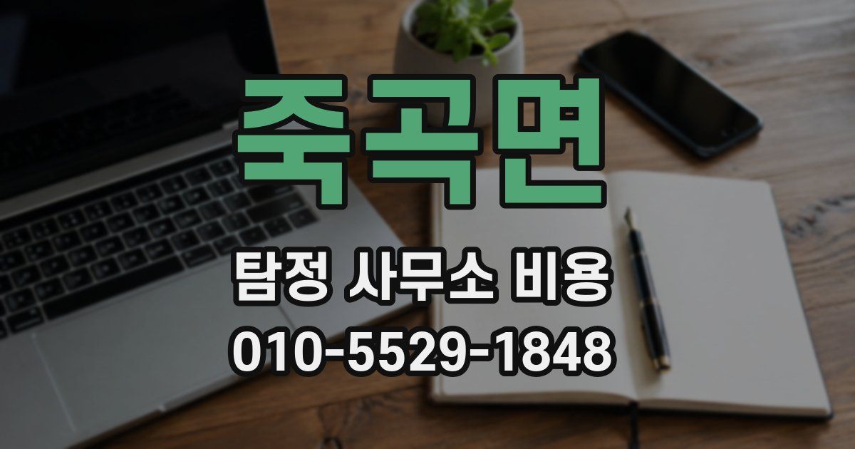 죽곡면 탐정 사무소 비용
