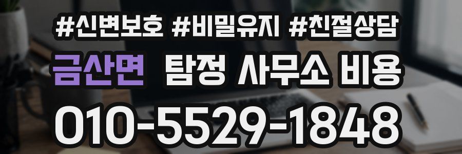 금산면 탐정 사무소 비용