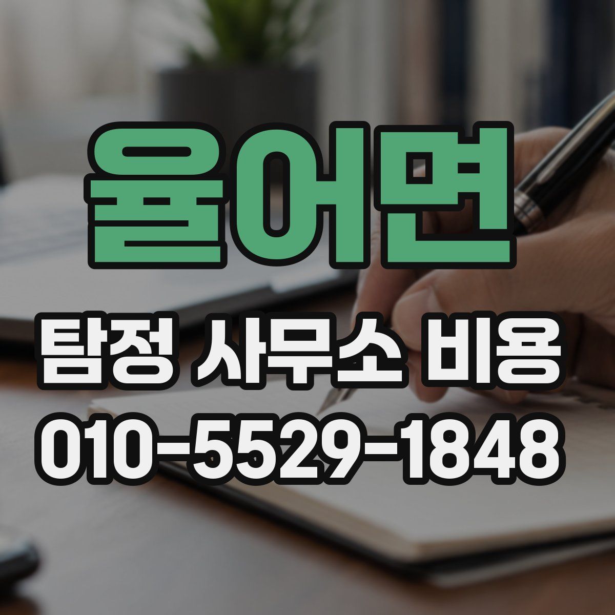율어면 탐정 사무소 비용