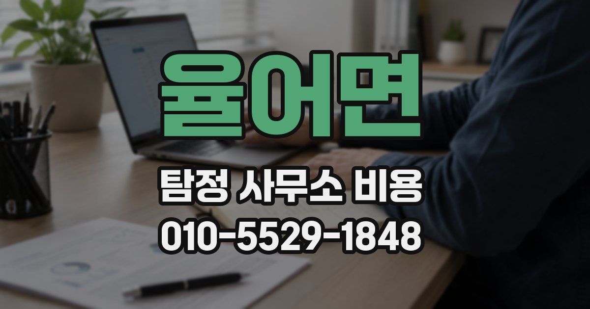 율어면 탐정 사무소 비용