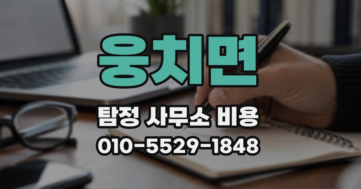 웅치면 탐정 사무소 비용