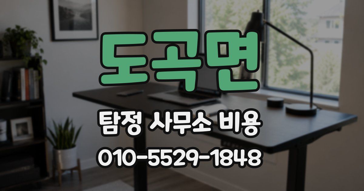 도곡면 탐정 사무소 비용