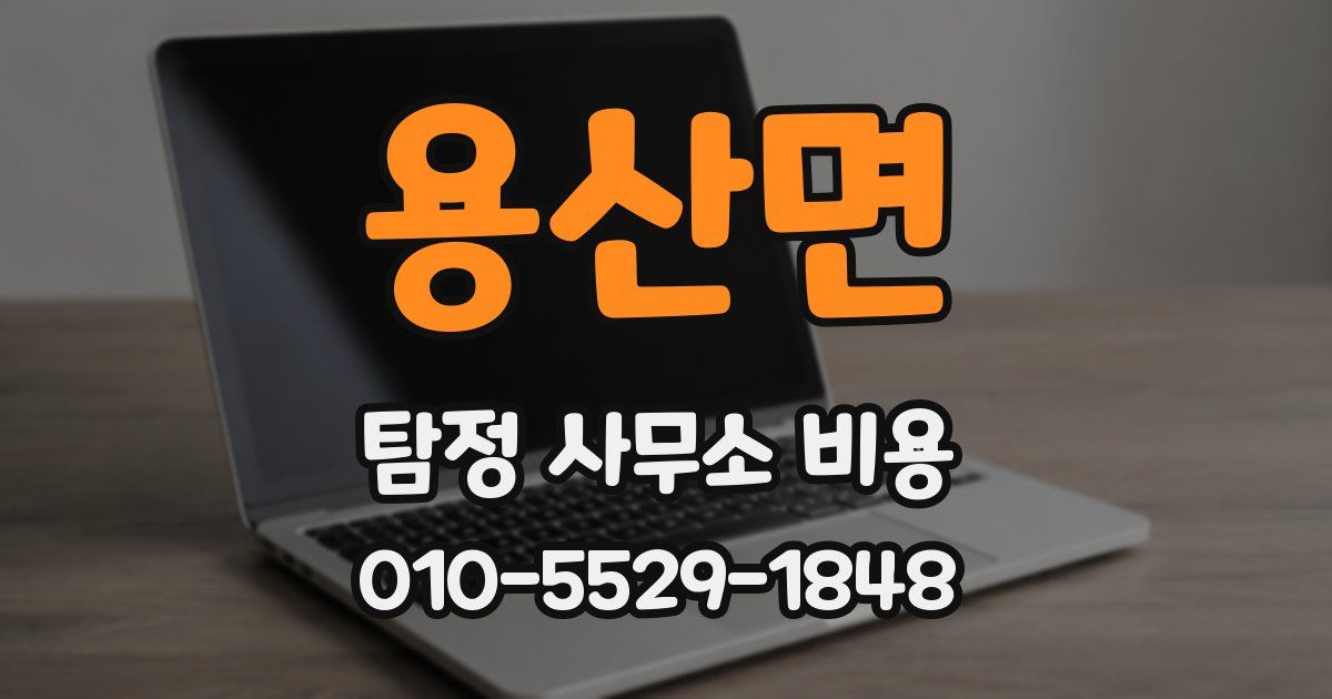 용산면 탐정 사무소 비용