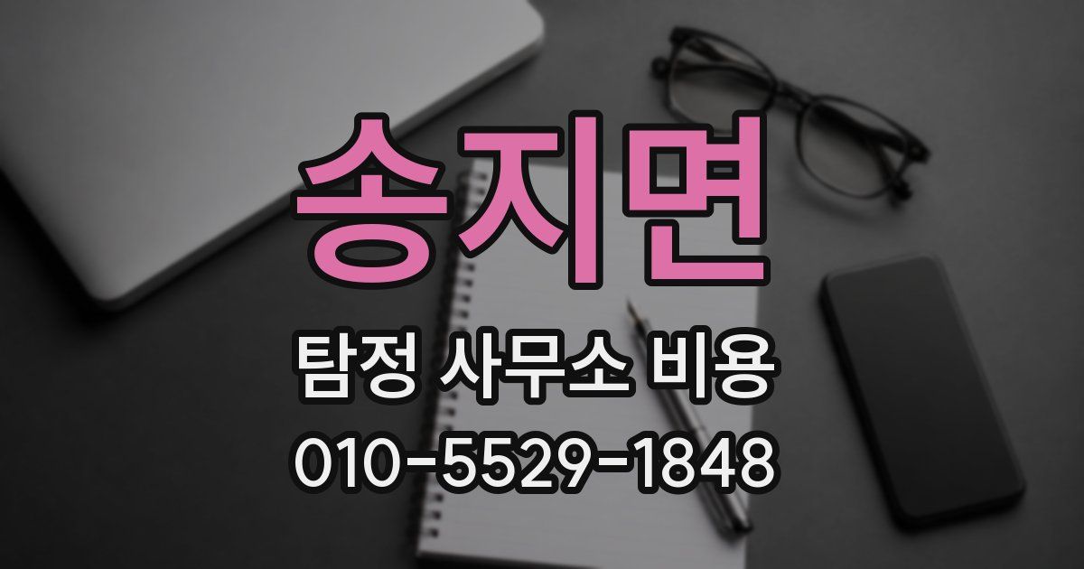 송지면 탐정 사무소 비용